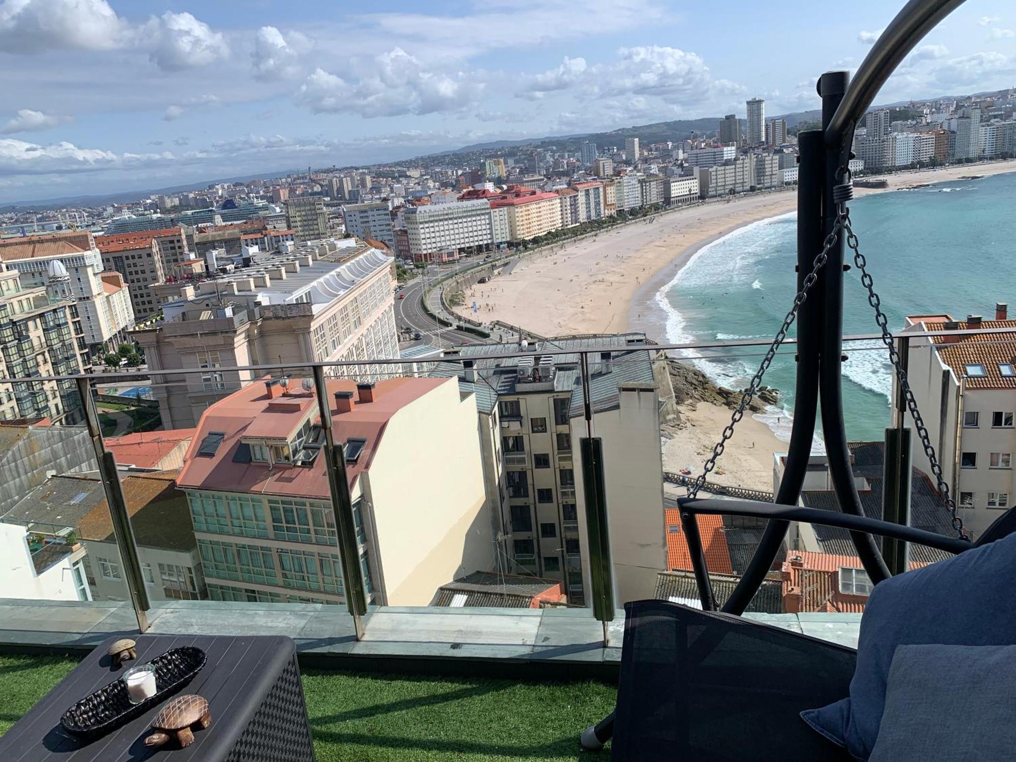 Apartamento Vistas Coruna 3 Habitaciones La Coruña Esterno foto